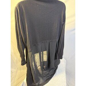 Esperanza Womens‎ Plus Long Black Duster Cardigan Sheer Back 3X Goth Whimsygoth